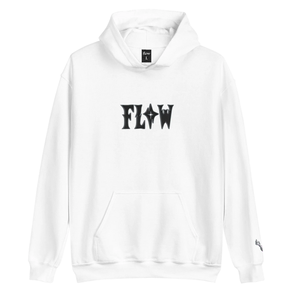 Night Logo Hoodie White